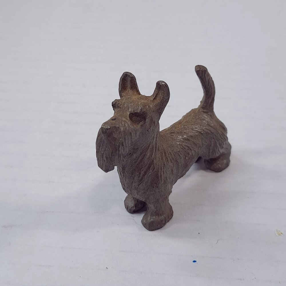 P. Davis Pewter Miniature Scottie Scottish Terrier Puppy Dog‎ Figurine 1975 mini